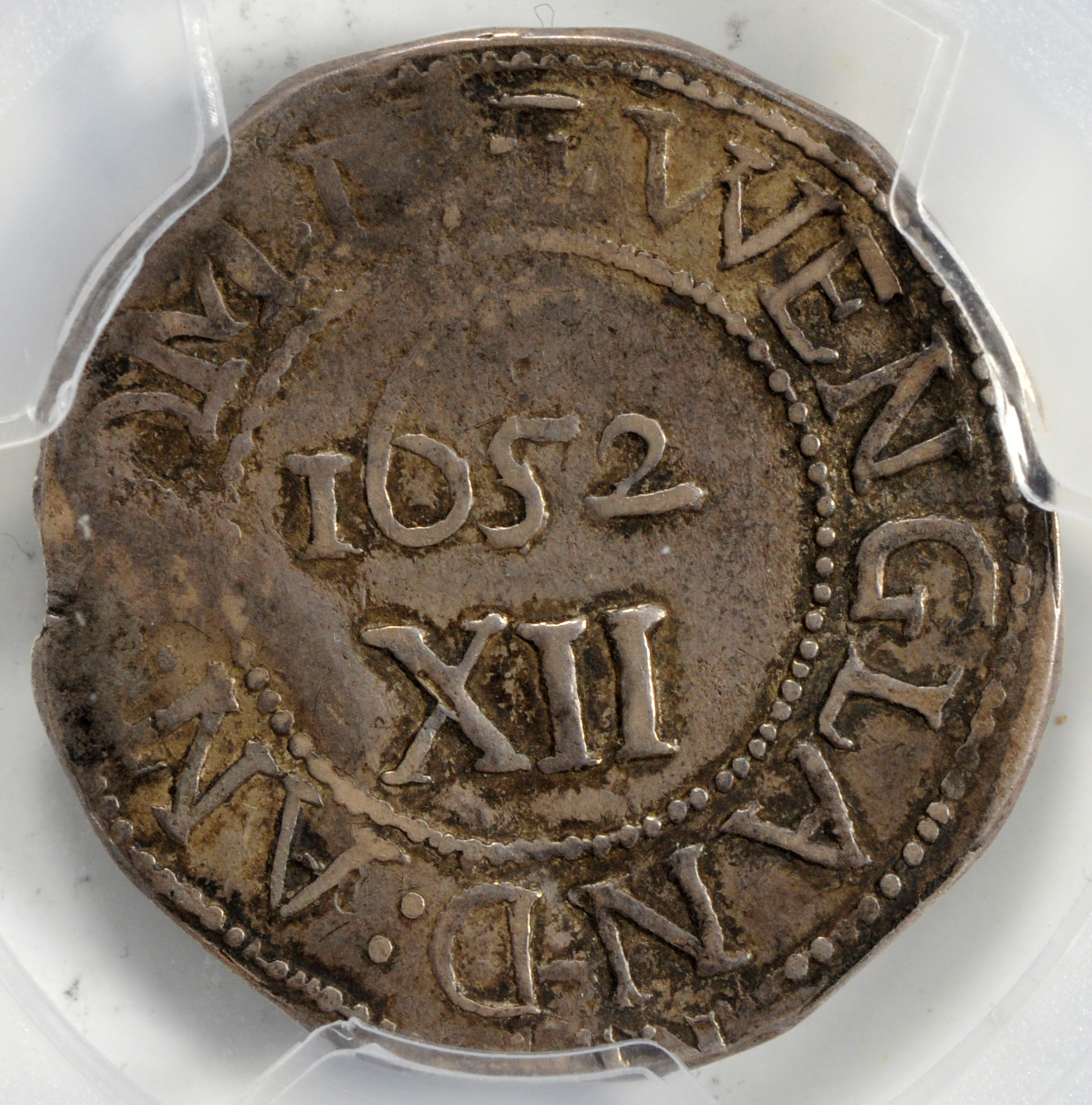 1652 OAK TREE SHILLING, IN AT LEFT Rare Coin Wholesalers, a S.L