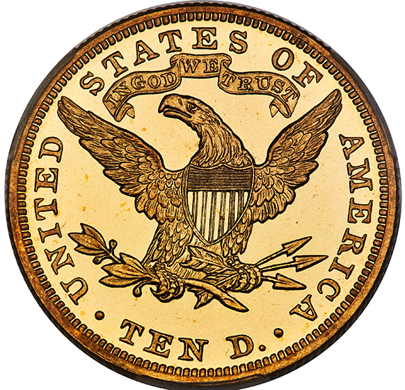 Picture of 1889 LIBERTY HEAD $10 PR66 RAWCAM