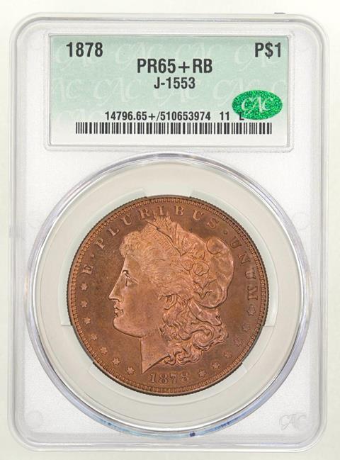 Picture of 1878 MORGAN $1 J-1553 PR65+ RB