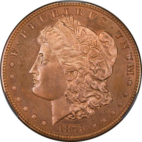 Picture of 1878 MORGAN $1 J-1553 PR65+ RB