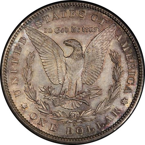 1892-S MORGAN S$1 MS63+