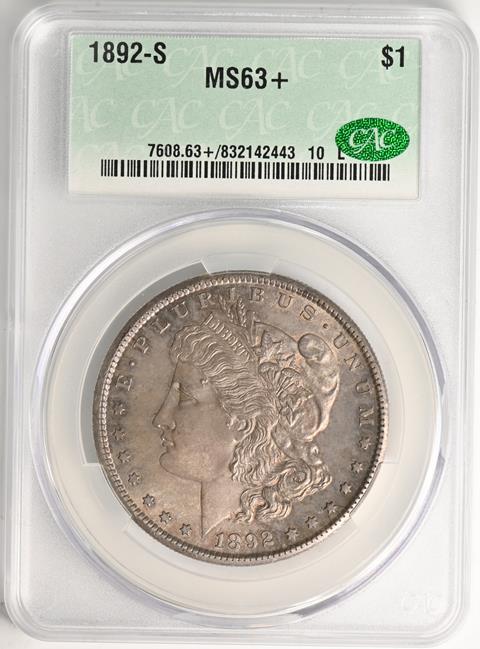 Picture of 1892-S MORGAN S$1 MS63+