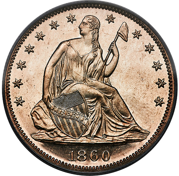 Picture of 1860 LIBERTY SEATED 50C PR67 CAM