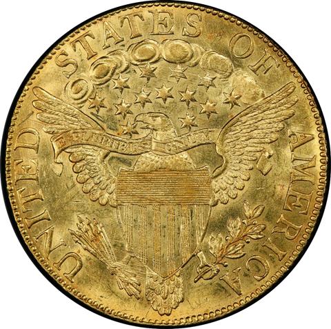 1803 DRAPED BUST $10 MS64