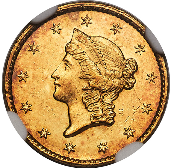 Picture of 1849-C GOLD G$1 MS64