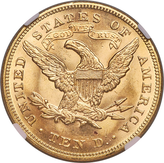 1878 LIBERTY HEAD $10 MS65