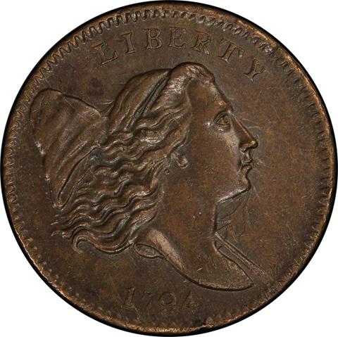 1794 LIBERTY CAP 1/2 MS62 BN