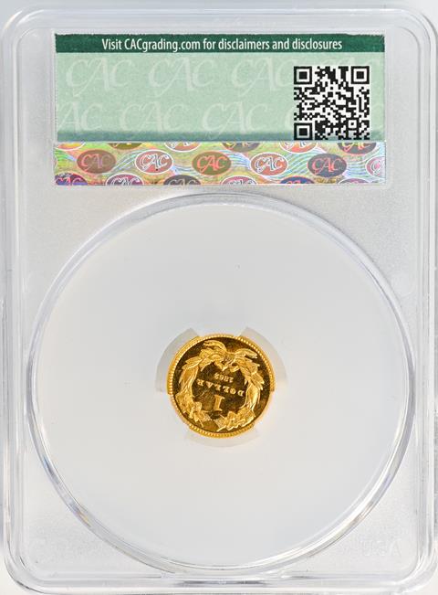 Picture of 1862 GOLD G$1 PR65 DCAM