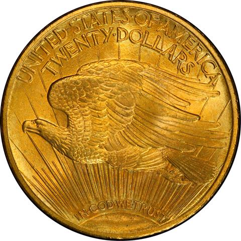 Picture of 1909 ST. GAUDENS $20 MS66