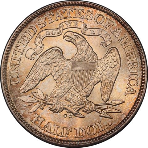 Picture of 1873-CC LIBERTY SEATED 50C MS65