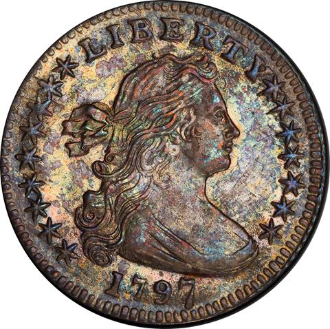 Picture of 1797 DRAPED BUST H10C MS66