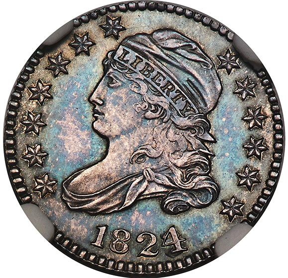 Picture of 1824 CAPPED BUST 10C PR65