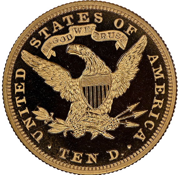 Picture of 1893 LIBERTY HEAD $10 PR65 DCAM