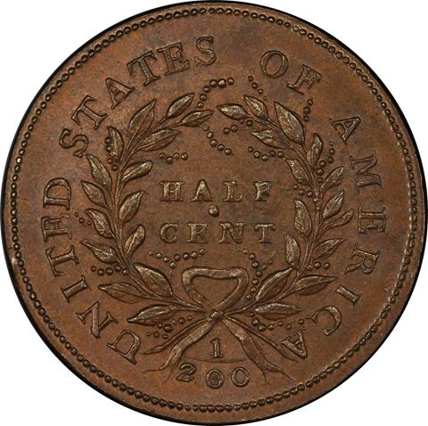 Picture of 1793 LIBERTY CAP 1/2 MS65 BN