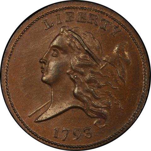 Picture of 1793 LIBERTY CAP 1/2 MS65 BN