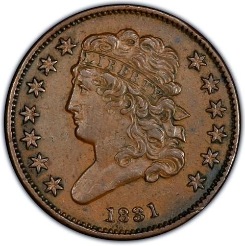 Picture of 1831 CLASSIC HEAD 1/2C MS45 BN