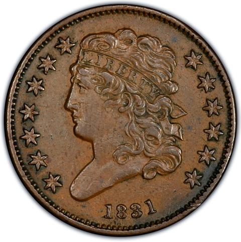 1831 CLASSIC HEAD 1/2C MS45 BN