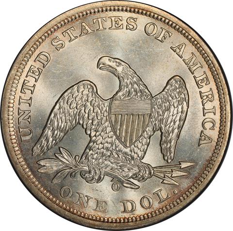 Picture of 1859-O LIBERTY SEATED S$1 MS65