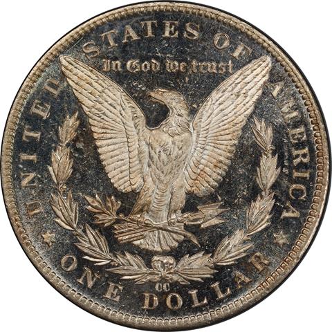 1889-CC MORGAN S$1 MS63 DMPL