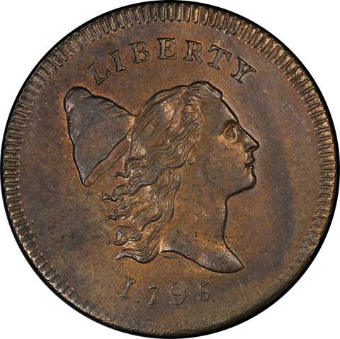 Picture of 1795 LIBERTY CAP 1/2 MS63 BN