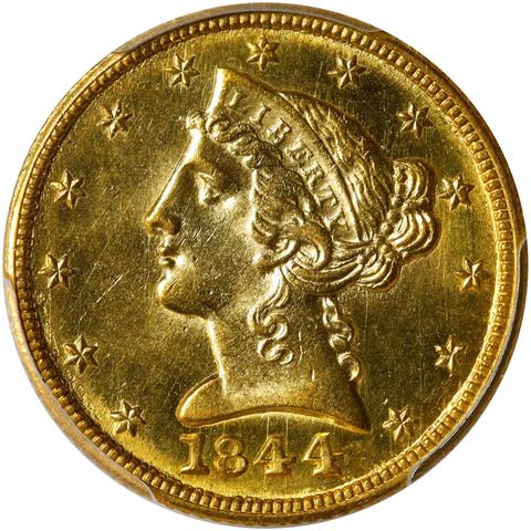 Picture of 1844-C LIBERTY $5 MS62+