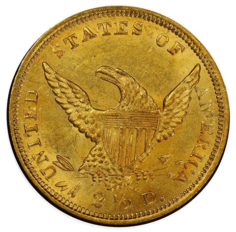 1839-D CLASSIC HEAD $2.5 MS62