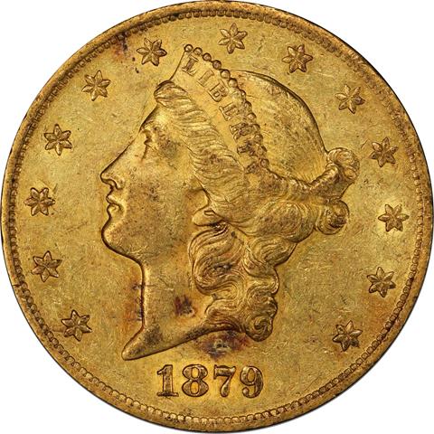Picture of 1879-O LIBERTY HEAD $20 MS53