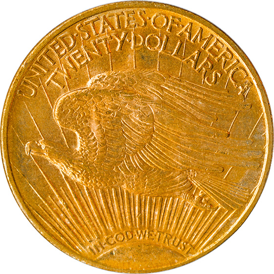 Picture of 1909-D ST. GAUDENS $20 MS65