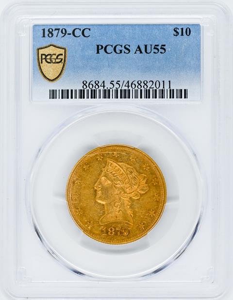 Picture of 1879-CC LIBERTY HEAD $10 MS55