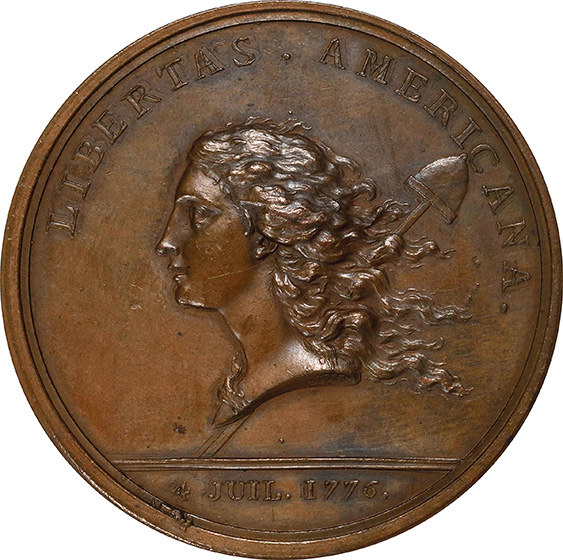 Picture of (1781) MEDAL LIBERTAS AMERICANA MS63 BN