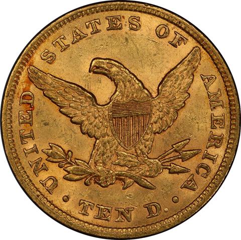 1854-D LIBERTY HEAD $2.5 MS55