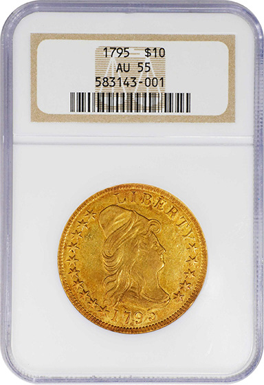 Picture of 1795 DRAPED BUST $10 MS55