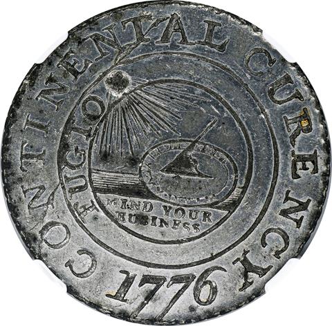 1776 CONTINENTAL $1 MS63