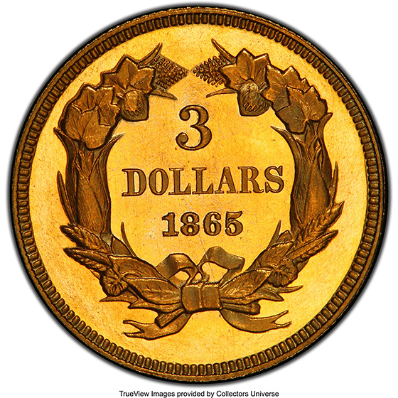 Picture of 1865 INDIAN PRINCESS $3 PR65 CAM