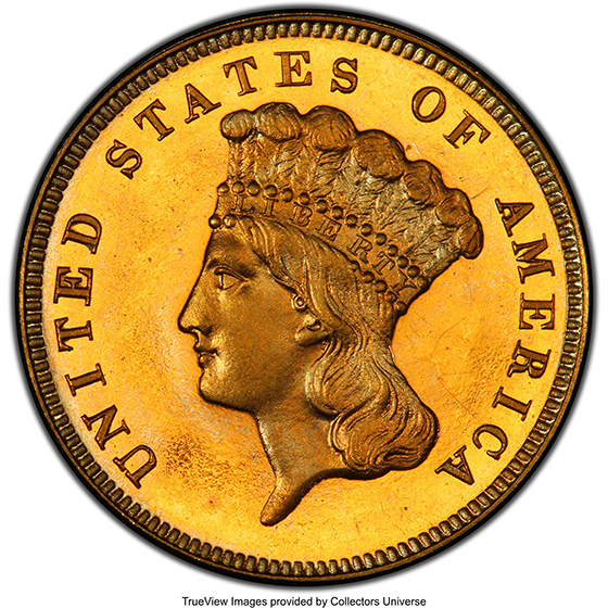 Picture of 1865 INDIAN PRINCESS $3 PR65 CAM