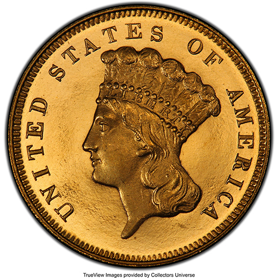 Picture of 1879 INDIAN PRINCESS $3 PR66 DCAM