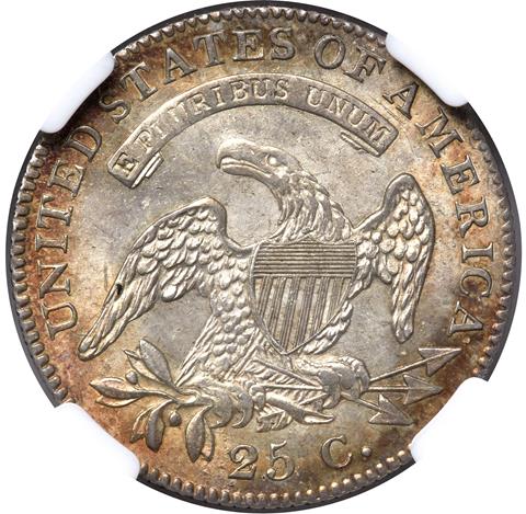 1820 CAPPED BUST 25C MS65