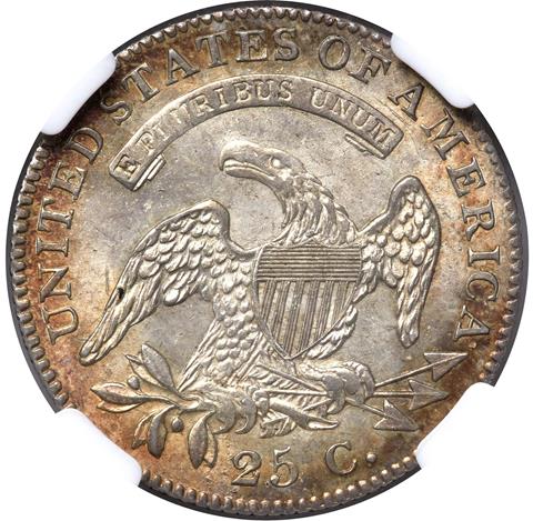 Picture of 1820 CAPPED BUST 25C MS65