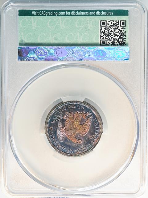 Picture of 1850 LIBERTY SEATED 25C MS67+