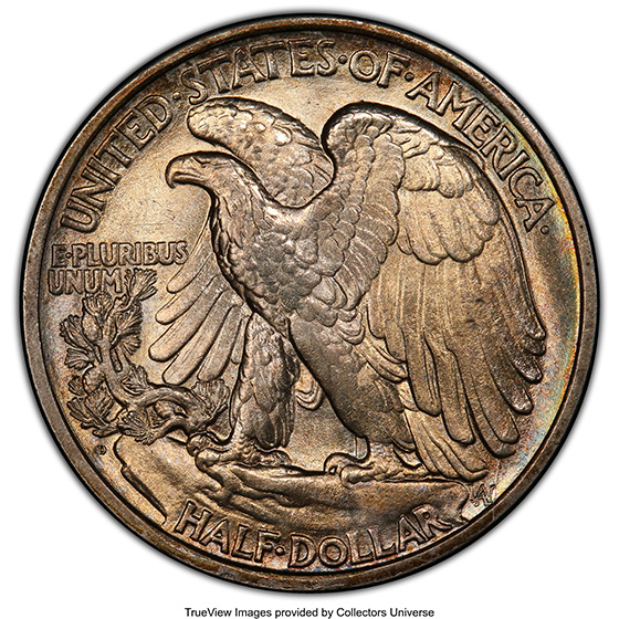 1919-D WALKING LIBERTY 50C MS64+