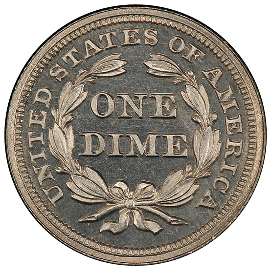 Picture of 1852 LIBERTY SEATED 10C PR65 Cameo