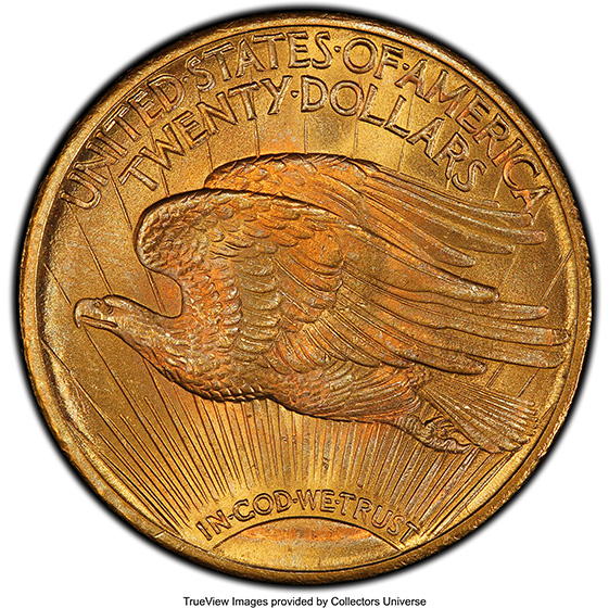 1911 ST. GAUDENS $20 MS66
