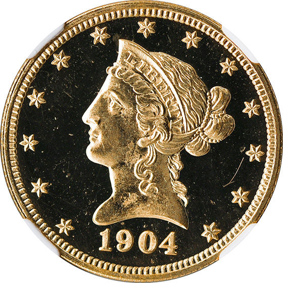 Picture of 1904 LIBERTY HEAD $10 PR65+ CAM