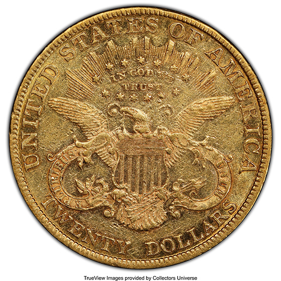 Picture of 1882 LIBERTY HEAD $20 MS50
