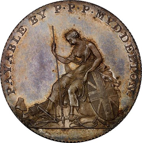 Picture of 1796 MYDDELTON, SILVER TOKEN PR65