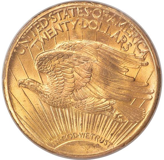 1929 ST. GAUDENS $20 MS65