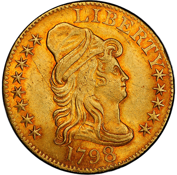 Picture of 1798 DRAPED BUST $5 MS64+