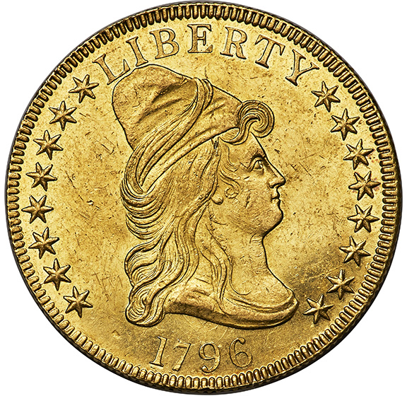Picture of 1796 DRAPED BUST $10 MS61