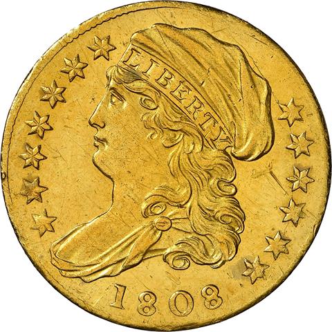 1808 CAPPED BUST $2.5