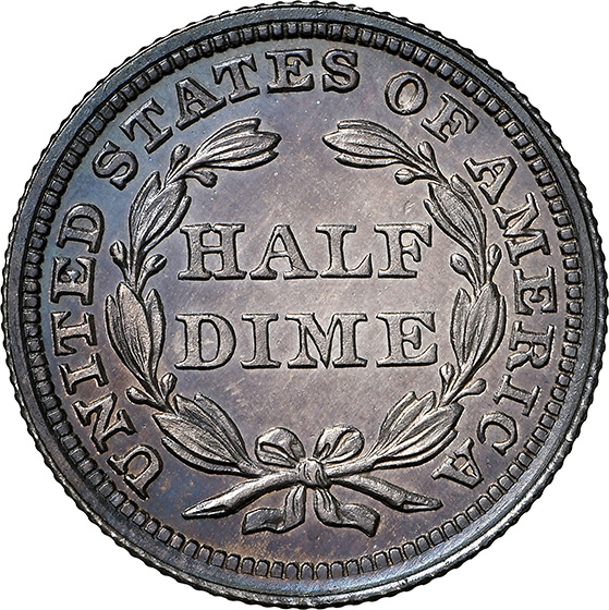 Picture of 1857 LIBERTY SEATED H10C PR66 